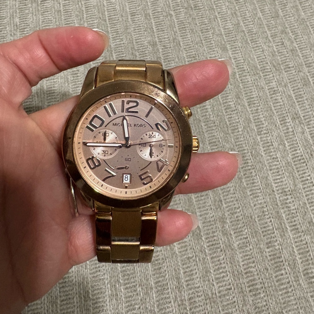 Michael Kors Rose Gold Chronograph Watch